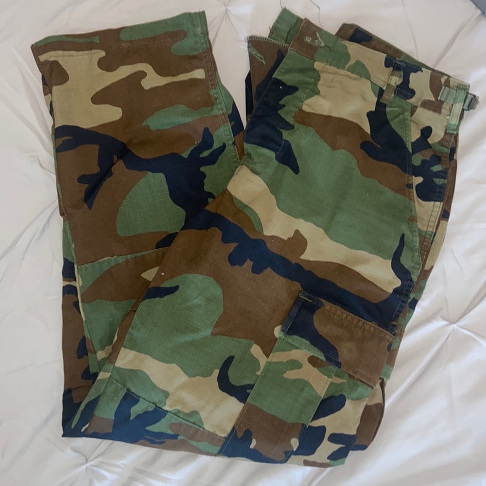 vintage y2k camo army pants
